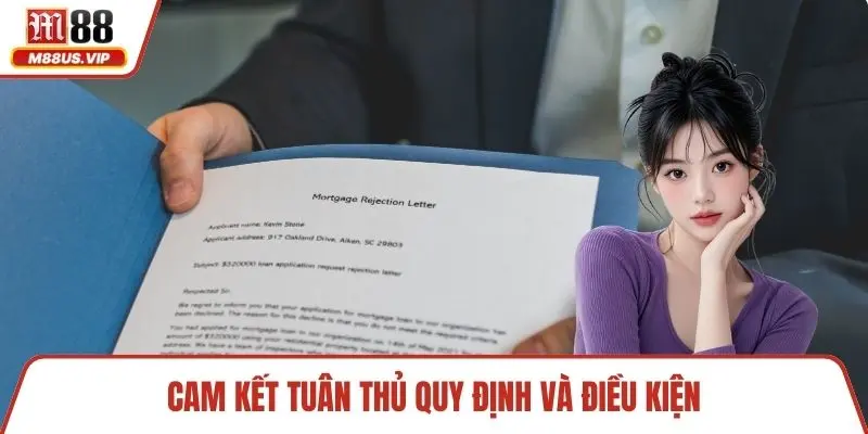 Cam kết tuân thủ quy định và điều kiện